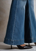 Dark Blue Bootcut Jean - Short Length - 140526