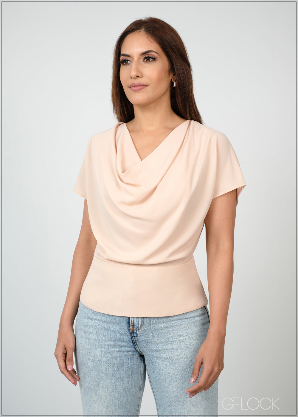 Top With Cowl Neck - 210524