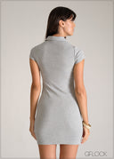 Collared Mini Dress - 110626
