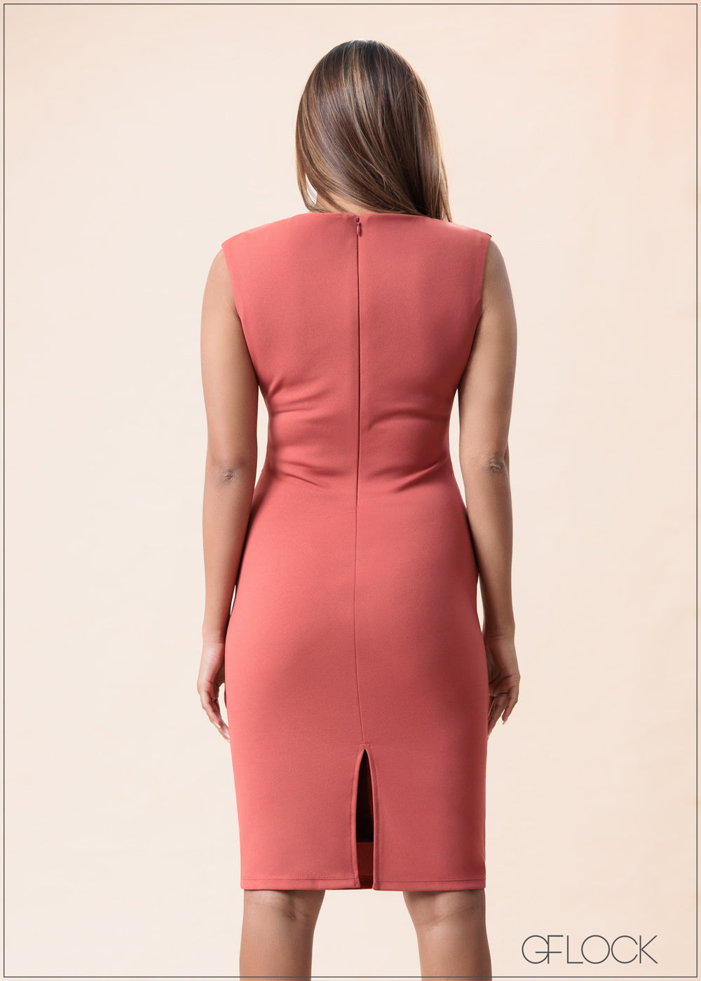 Cap Sleeve Dress With Front Details - 160525