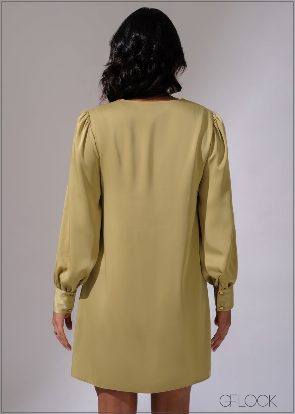 Puff Sleeved Mini Dress - 300525