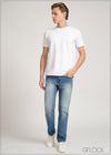 Light Wash Straight Leg Jean - Short Length - 170624D