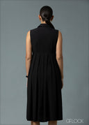 Front Zipper Detail Dress - 220925