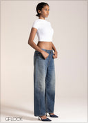 Baggy Balloon Barrel Jean - Long Length - 120926
