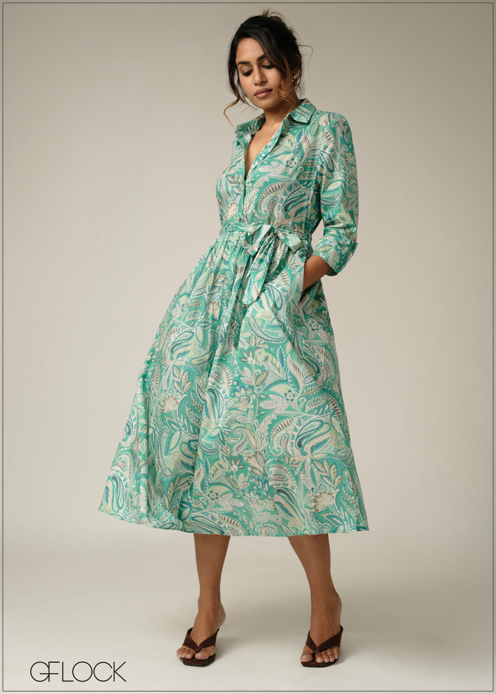 Ladies Cotton Woven Dress - 280925