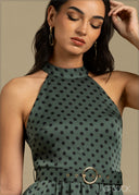 Halter Neck Maxi Dress - 240925