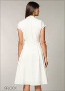 Cap Sleeved Midi Dress - 060726