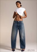 Baggy Balloon Barrel Jean - Short Length - 120926