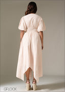 Smocking Detailed Dress - 231225