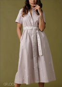 Embroidered Dress - 100726