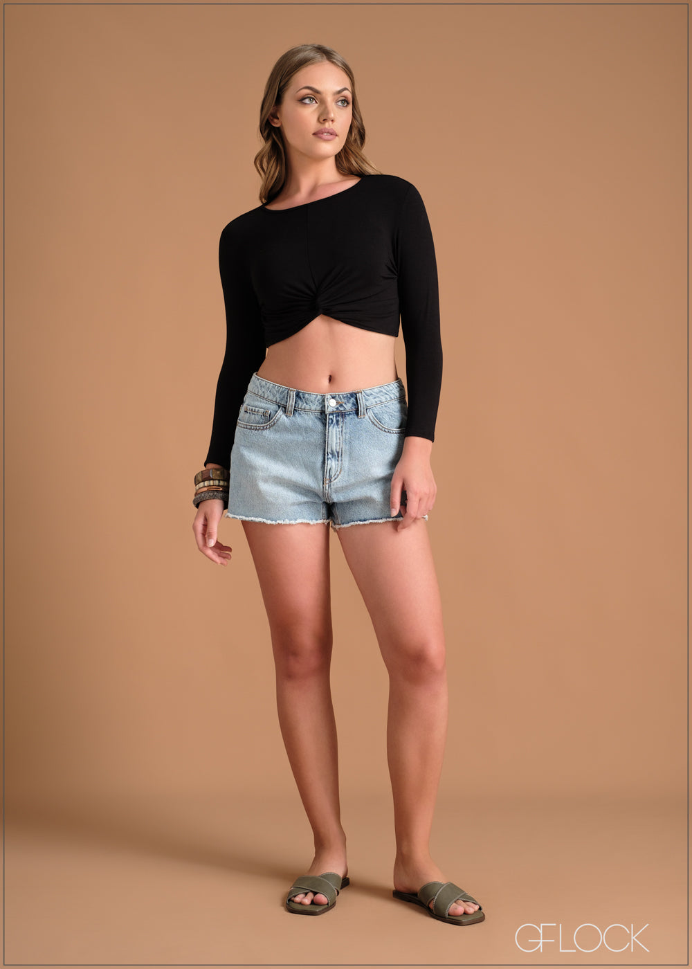 Twist Detail Crop Top - 220324