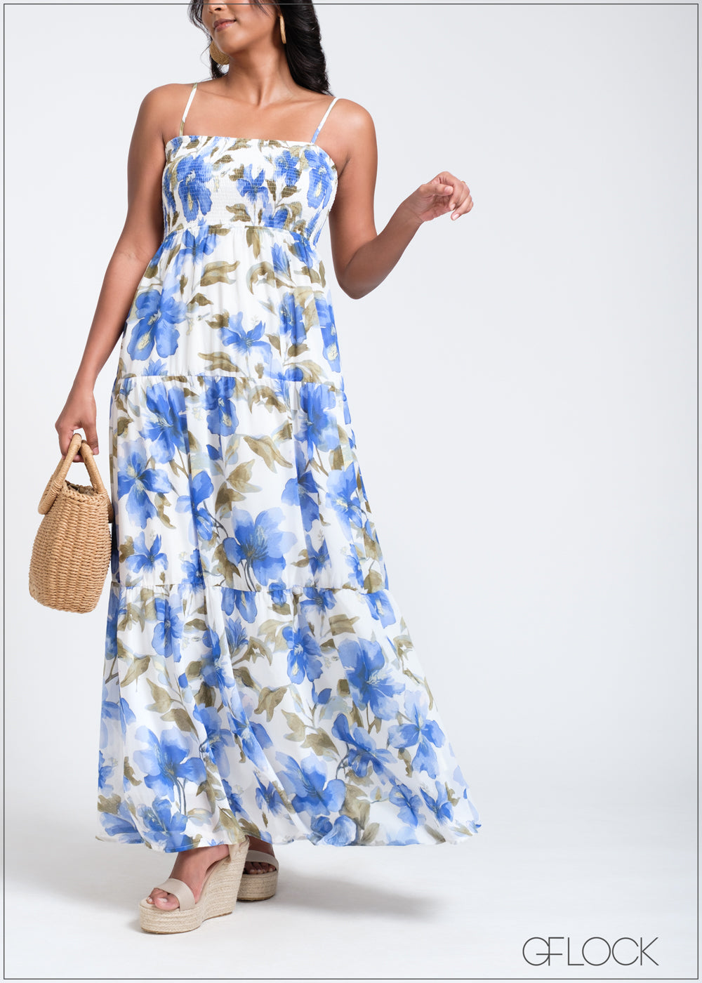 Tiered Mini Floral Maxi - 260525