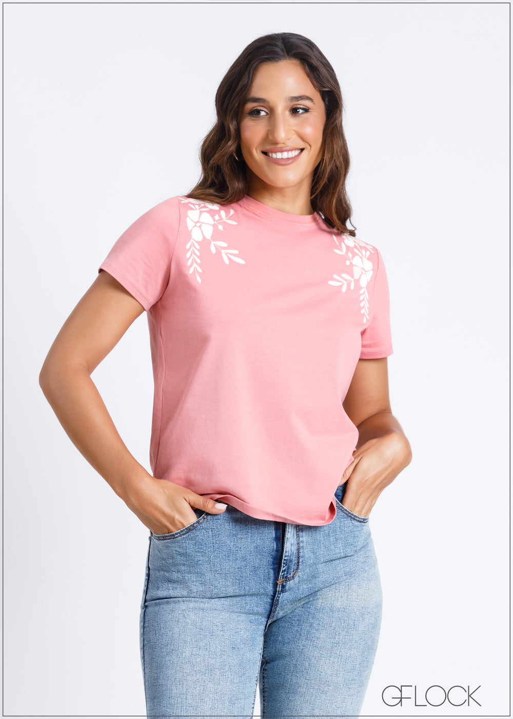 Embroidery T-Shirt - 220724