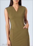 Shoulder Pad Dress - 200726