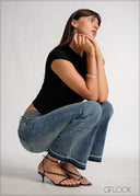 Low Waist Bootcut Jean - Long Length - 120426