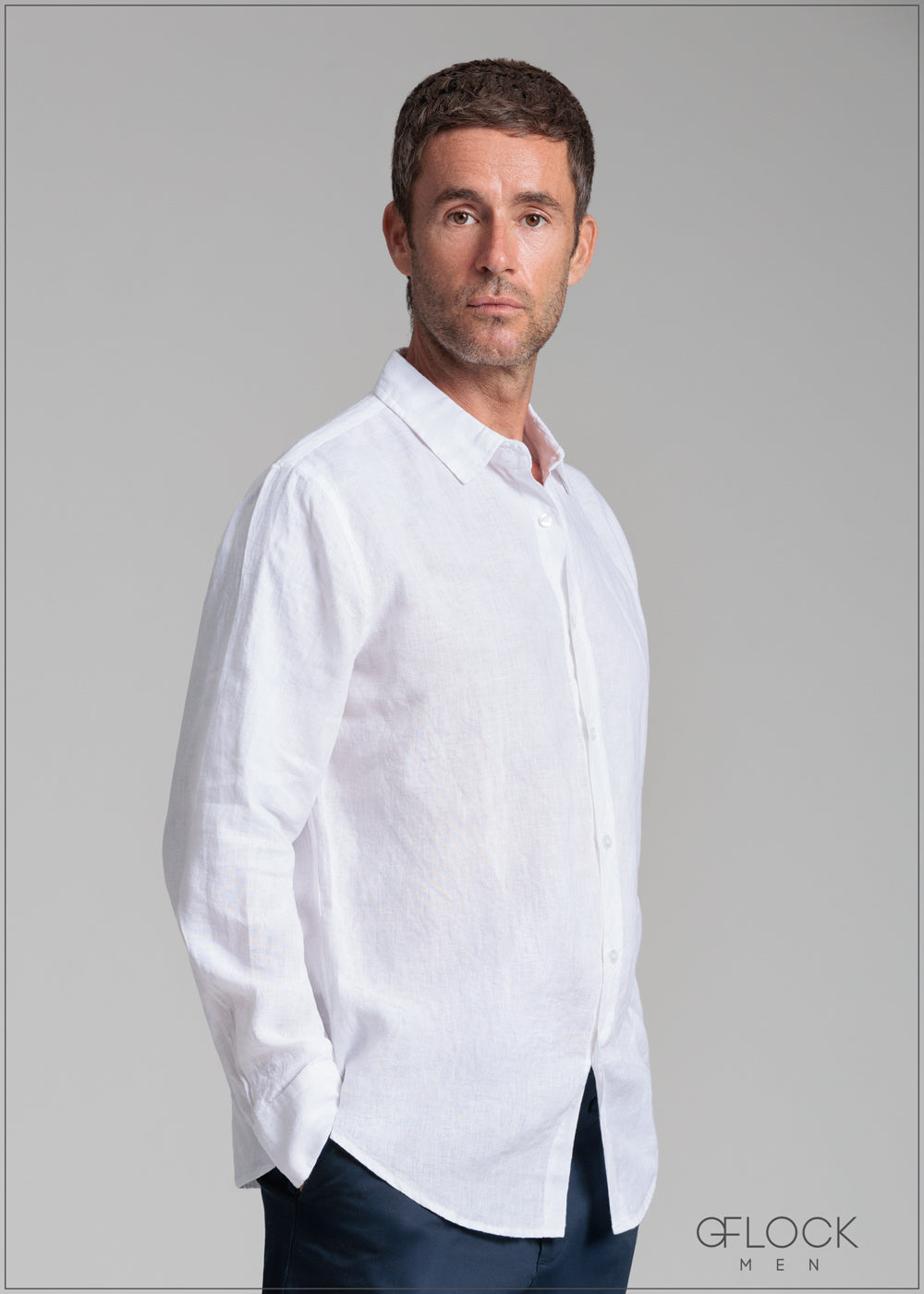 Linen Long Sleeve Shirt - 140525L