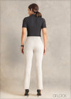 High Waist Pant With Side Slit - 241123