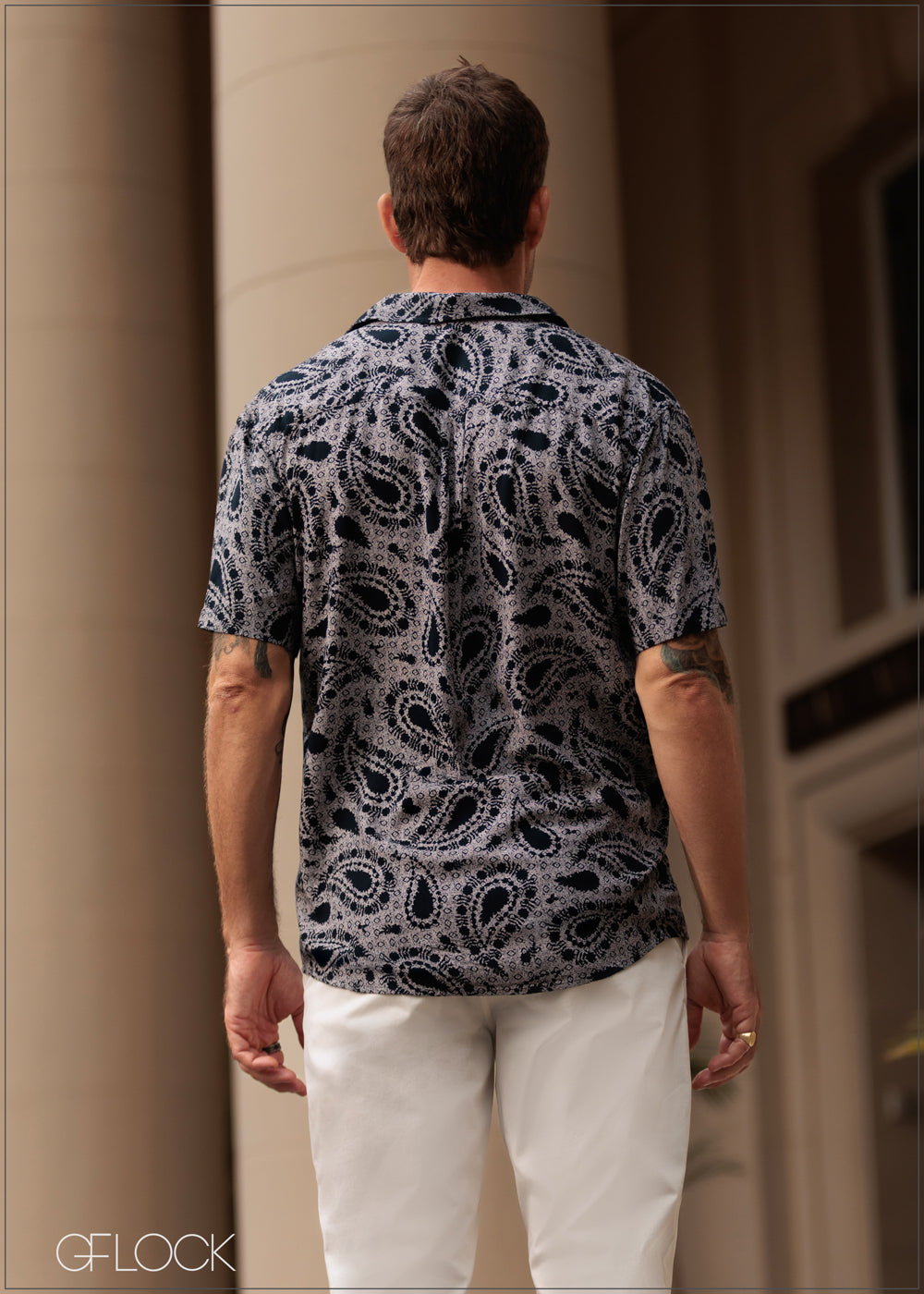 Normal Collar Short Sleeve Shirt - 130825