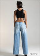 Mid Rise Baggy Jean - Short Length - 120926