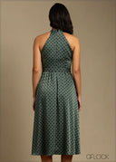 Halter Neck Maxi Dress - 240925