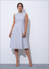 Crew Neck Sleeveless Midi Dress - 120523