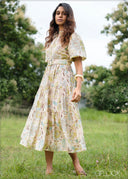 Balloon Sleeve Dress - 160726