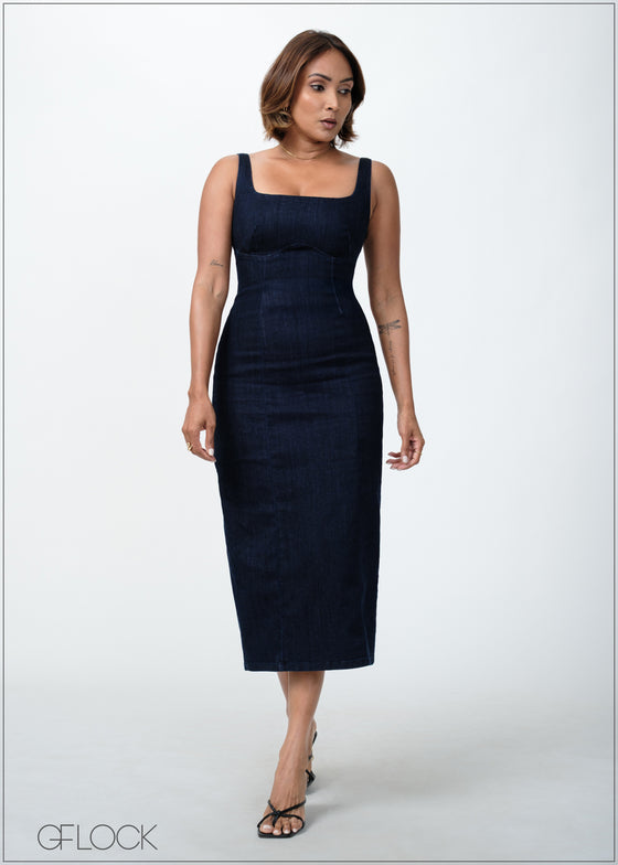 Long Denim Dress - 120725