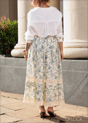 Lace Insert Skirt - 140926