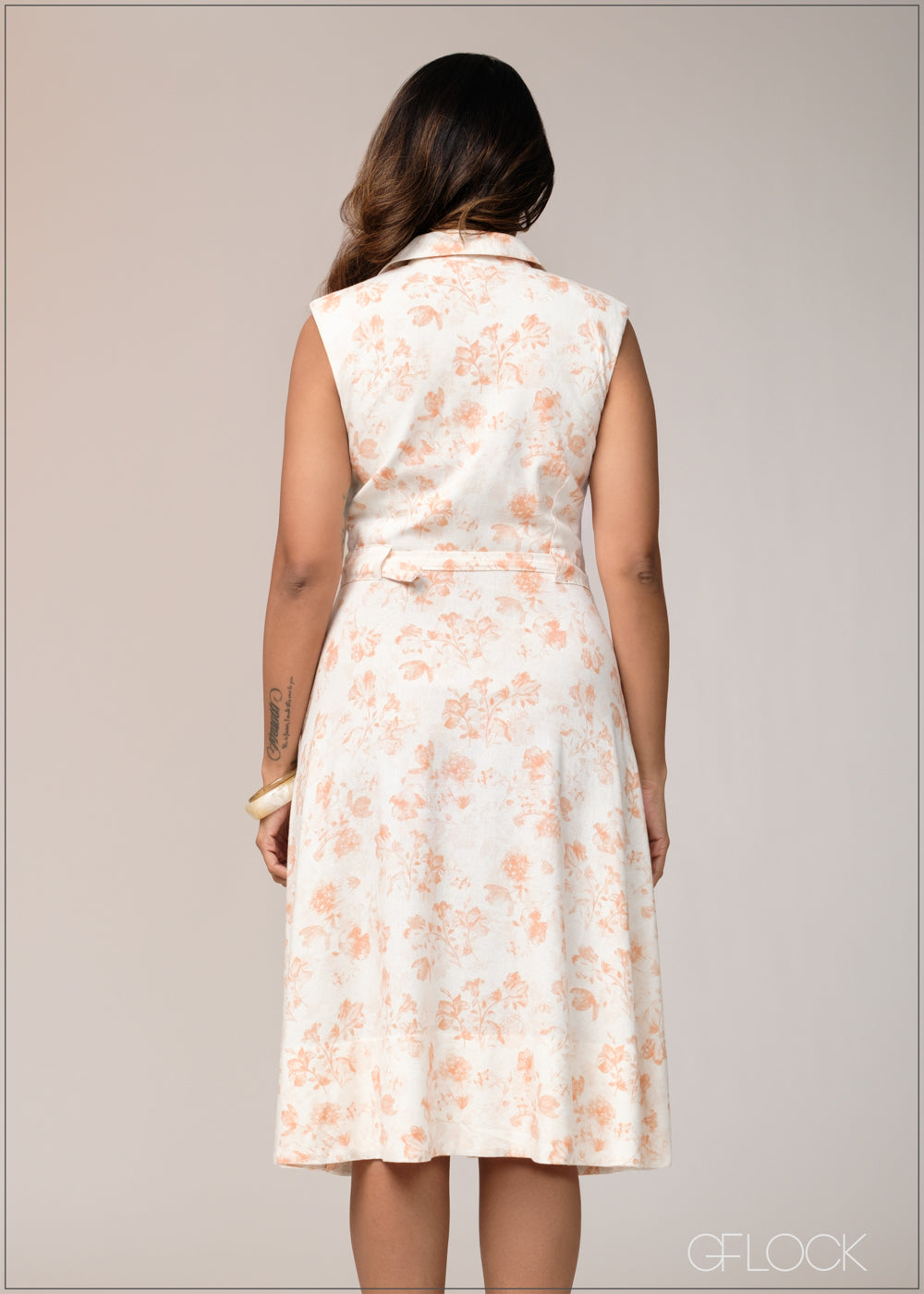 Printed Shirt Dress - 031125