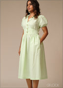 V-Neck Dress - 250926