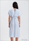 Stripe Printed Maxi Dress - 310325