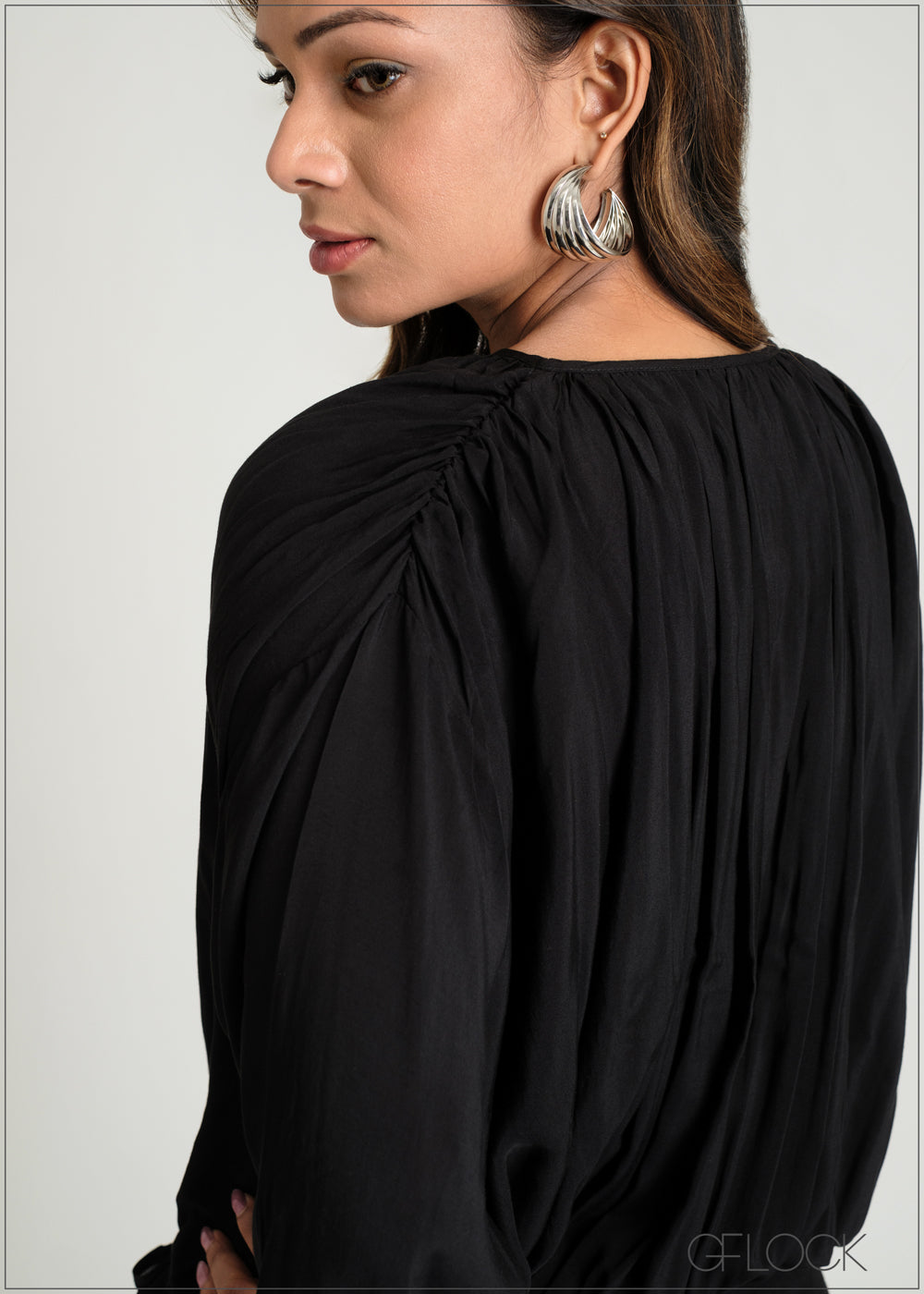 Tie Neck Mini Dress - 100425IE