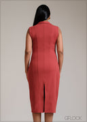 Collared Midi Dress - 311025