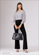 V-Neck Printed Top - 080526
