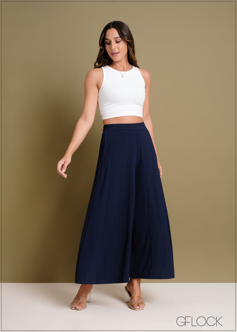Wide Leg Elasticated Pant - 240424