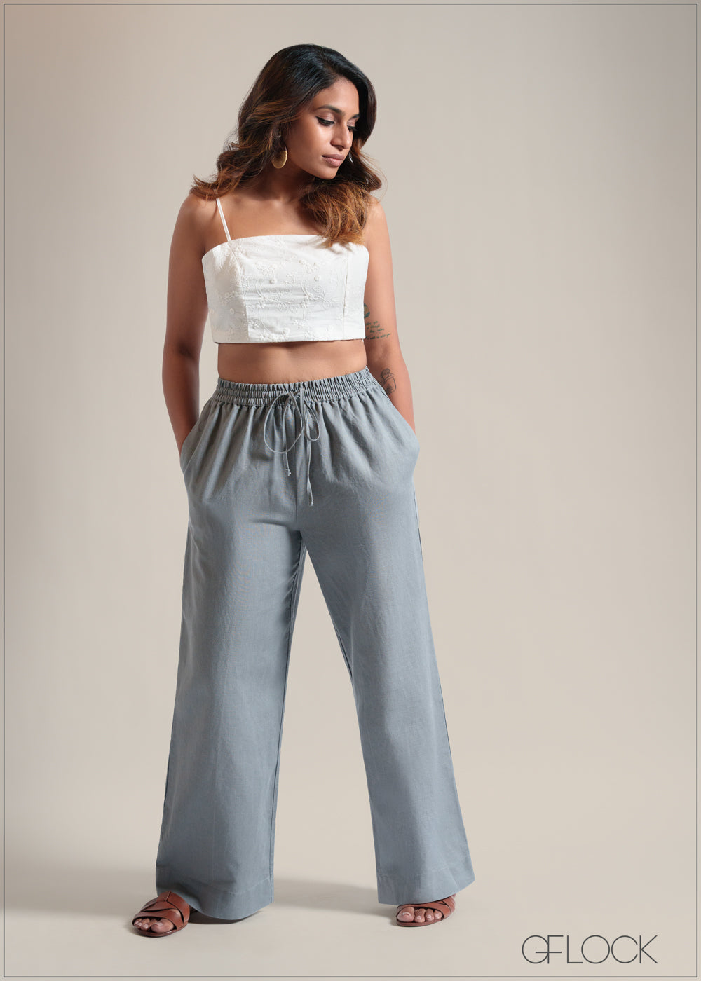 Linen Drawstring Pant - 250825