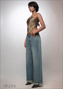 Baggy Fold-Up Jean - Short Length - 141026