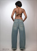 Baggy Fold-Up Jean - Short Length - 141026