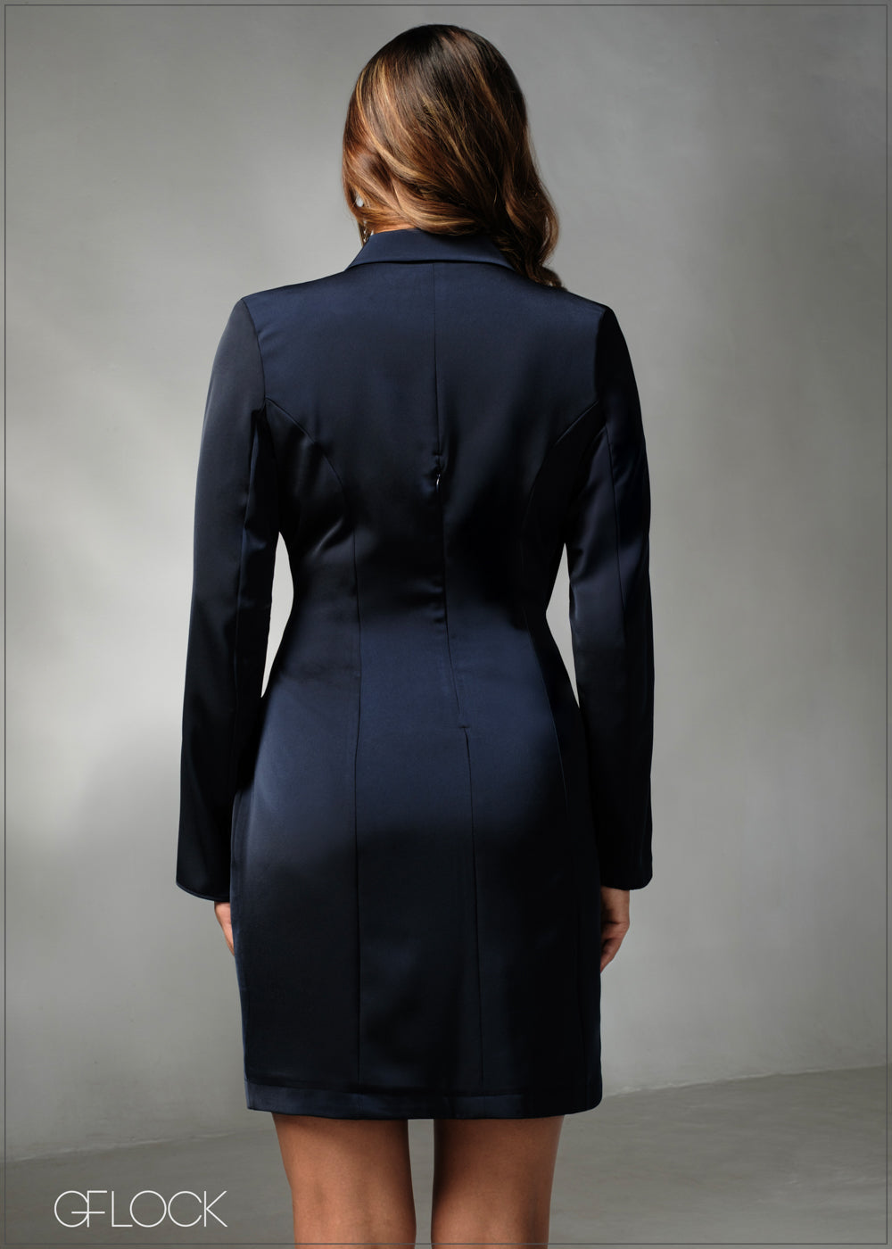 Pleat Detail Wrap Blazer Dress - 270625