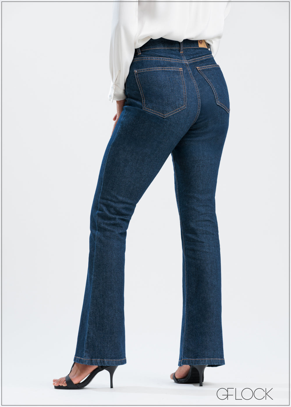 Dark Blue Flare Jean - Long Length - 250625