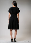 Front Pleat Dress - 210725