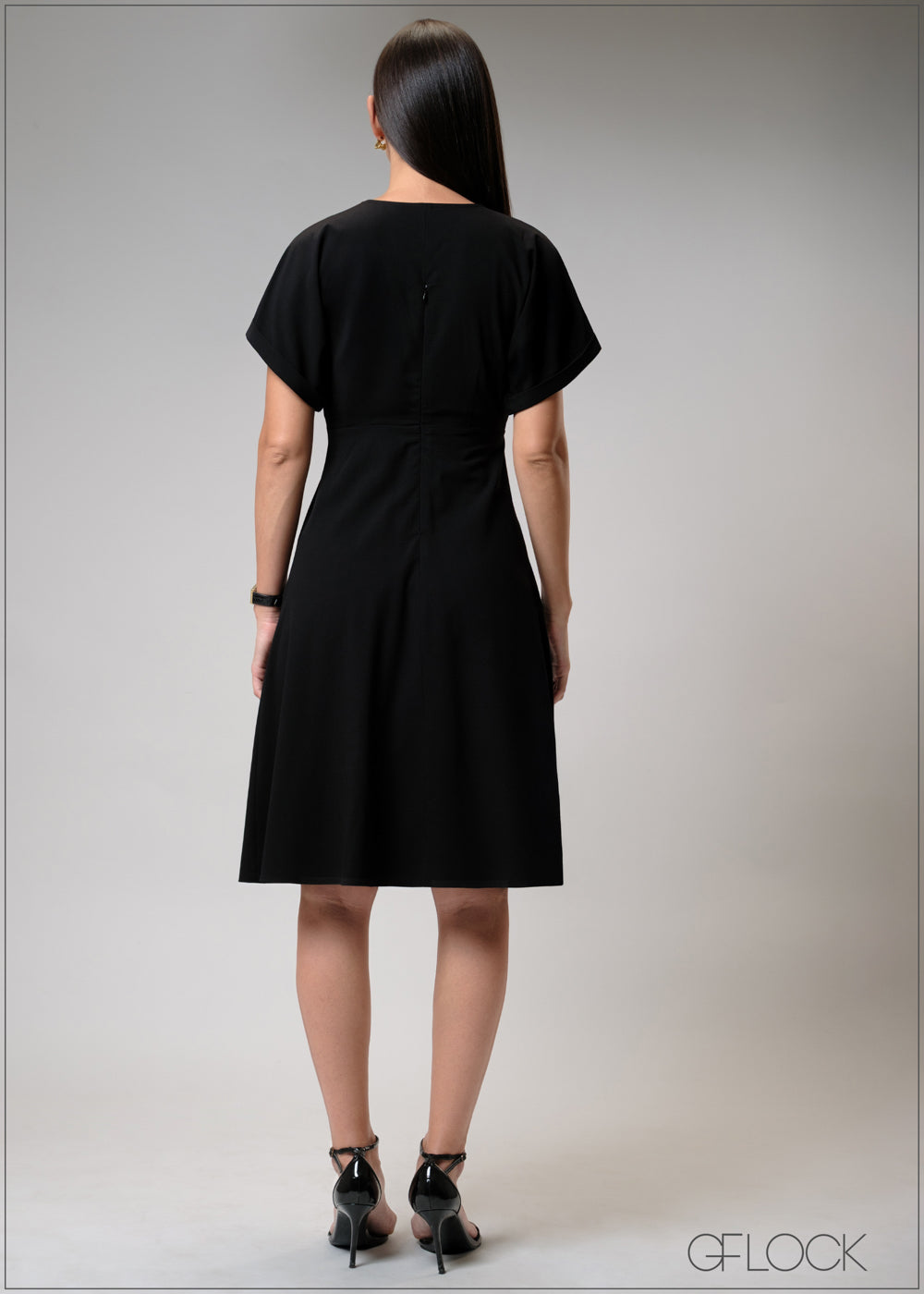 Front Pleat Dress - 210725