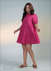 Tiered Shirt Dress - 050724