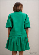 Relaxed Collared Mini Dress - 300625