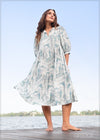 Printed Boho Dress - 220624