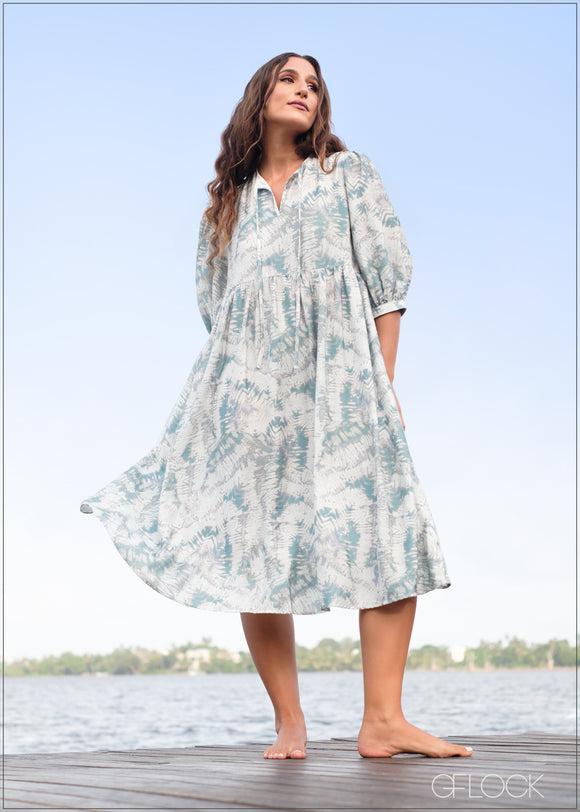 Printed Boho Dress - 220624