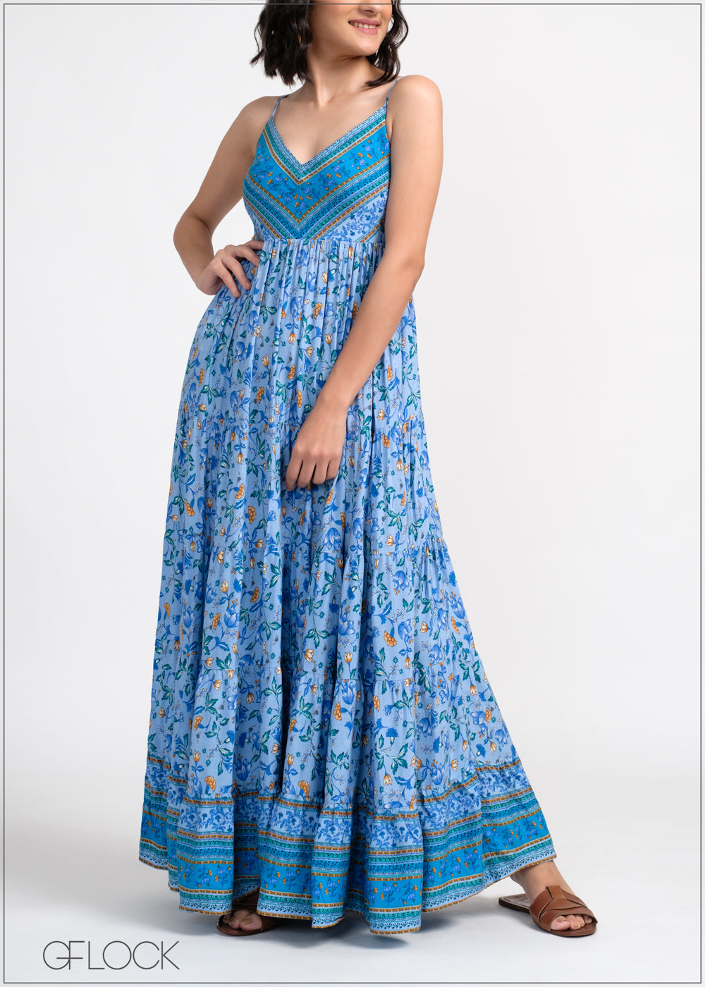 Strappy Boho Tiered Maxi - 190525