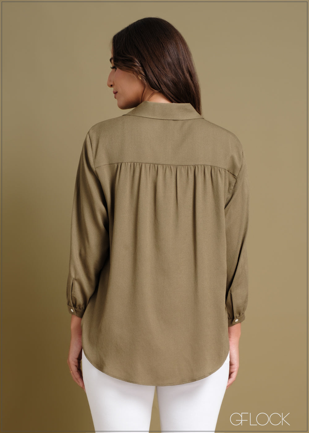 Oversized Button Down Shirt - 240424