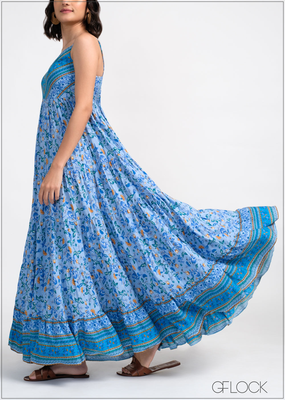 Strappy Boho Tiered Maxi - 190525