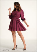 Long Sleeve Mini Dress - 060226